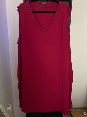 Shein Red V-Neck Sleeveless Women’s Top